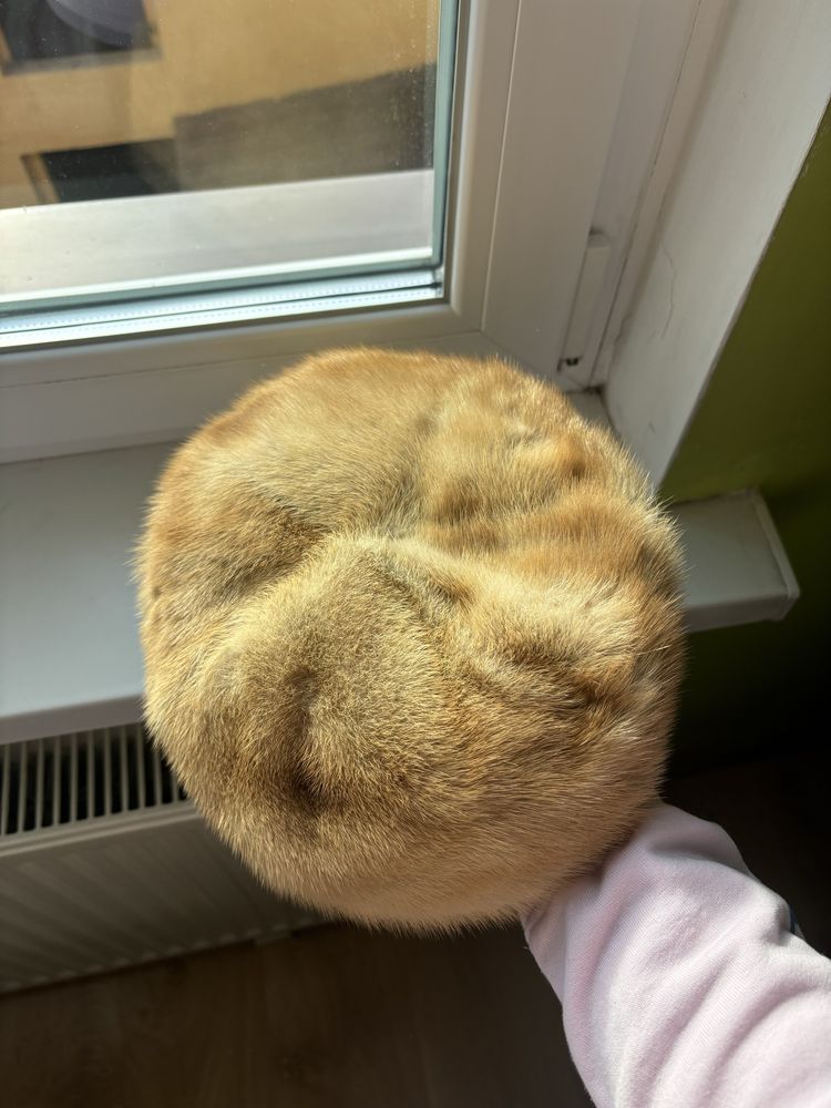 Czapka z naturalnego futra