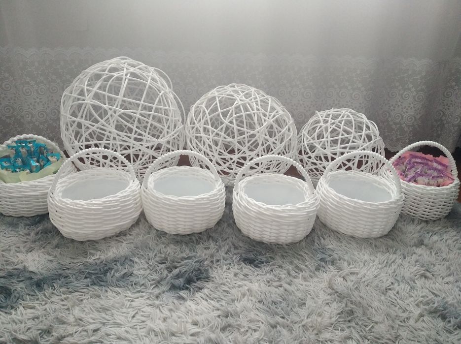 кашпо, корзини,дровниці з ротангу