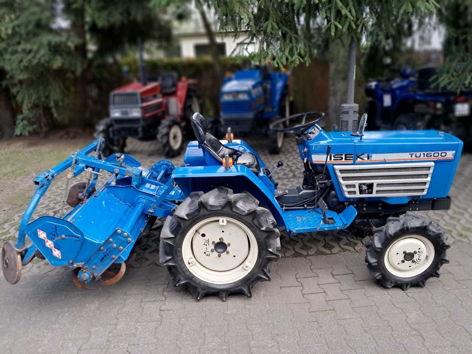 traktorek ISEKI TU 1600 z glebogryzarką, zadbany