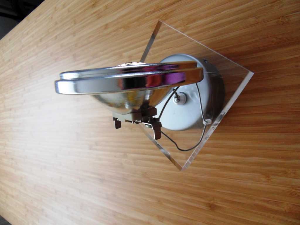 Lampa sufitowa 2 szt typu HALOSPOT elegancka akryl jak grube szkło+ALU
