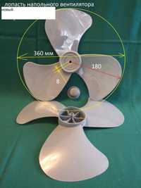 Крильчатка напольного вентилятора радіус=180mm