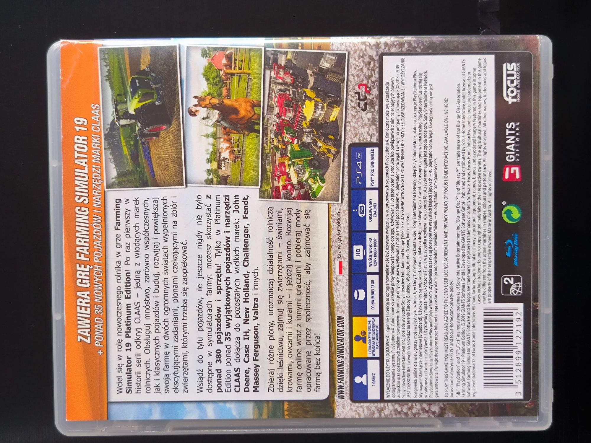 Farming Simulator 19 Platinum Edition PS 4