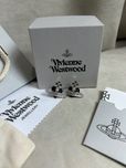 Vivienne Westwood Black Heart Earrings оригинал сережки серьги