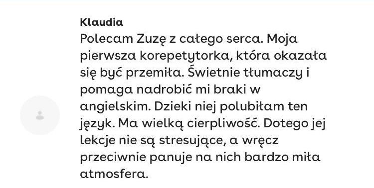 Korepetycje z angielskiego (ONLINE)