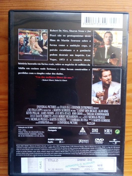 Casino - Martin Scorsese Robert de Niro, Sharon Stone, Joe Pesci