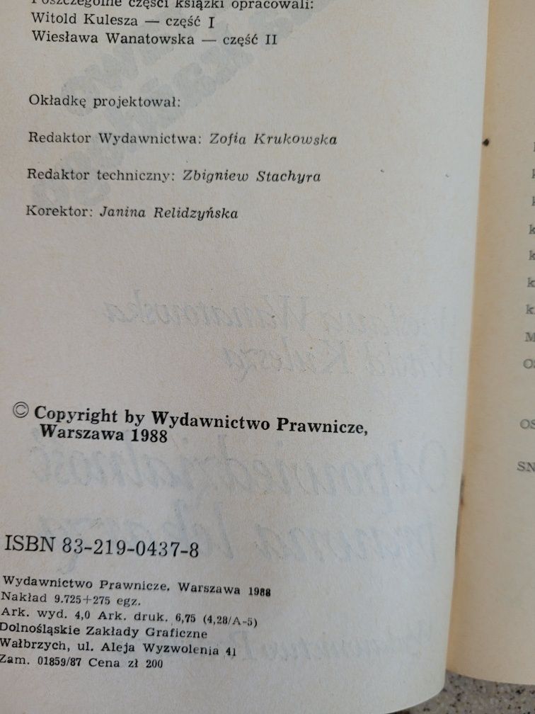 W.Wanatowska,W.Kulesza Odpowiedzialność prawna lekarza 1988 WP