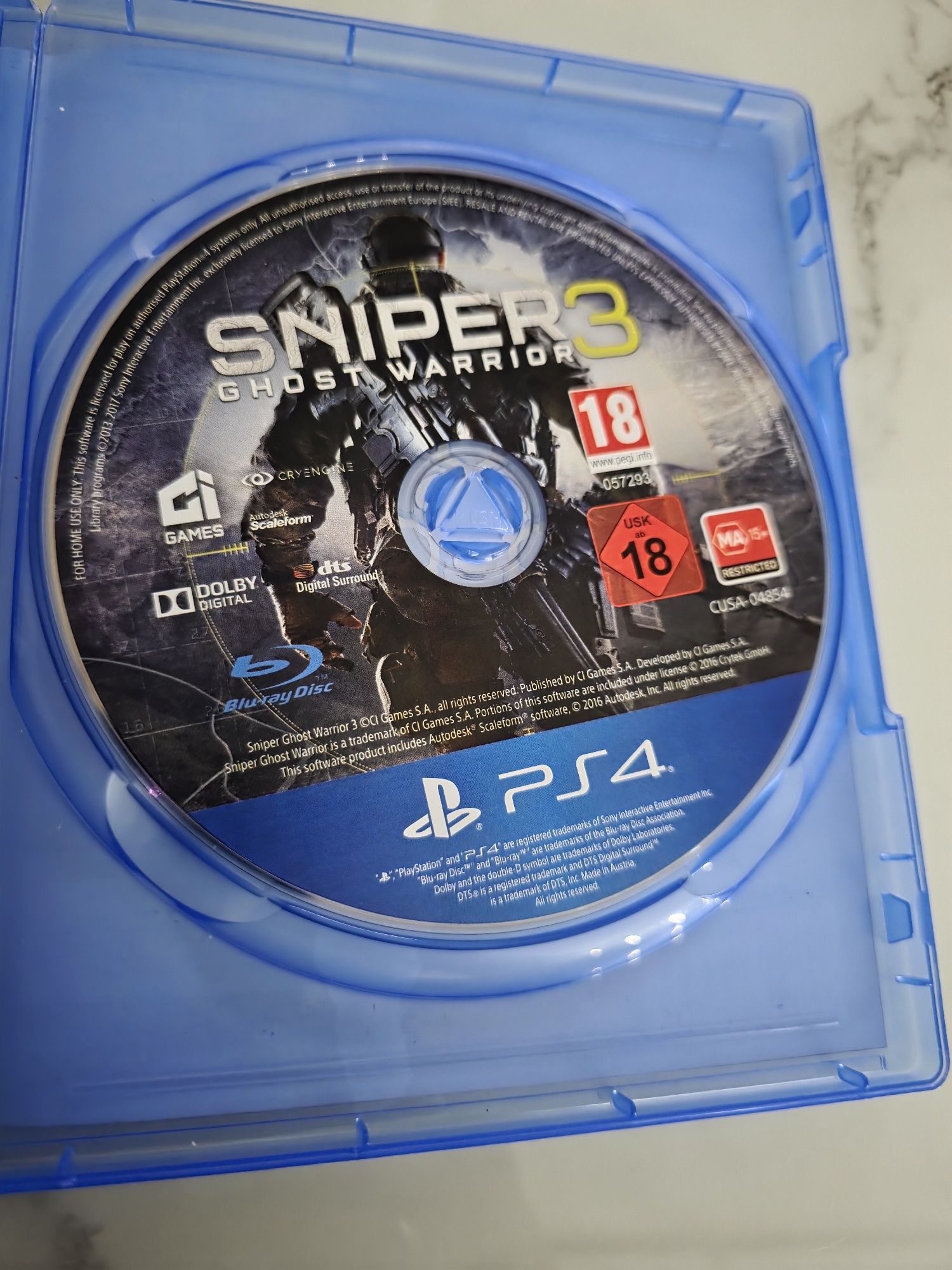 Sniper 3 Ghost warrior PS4 PL