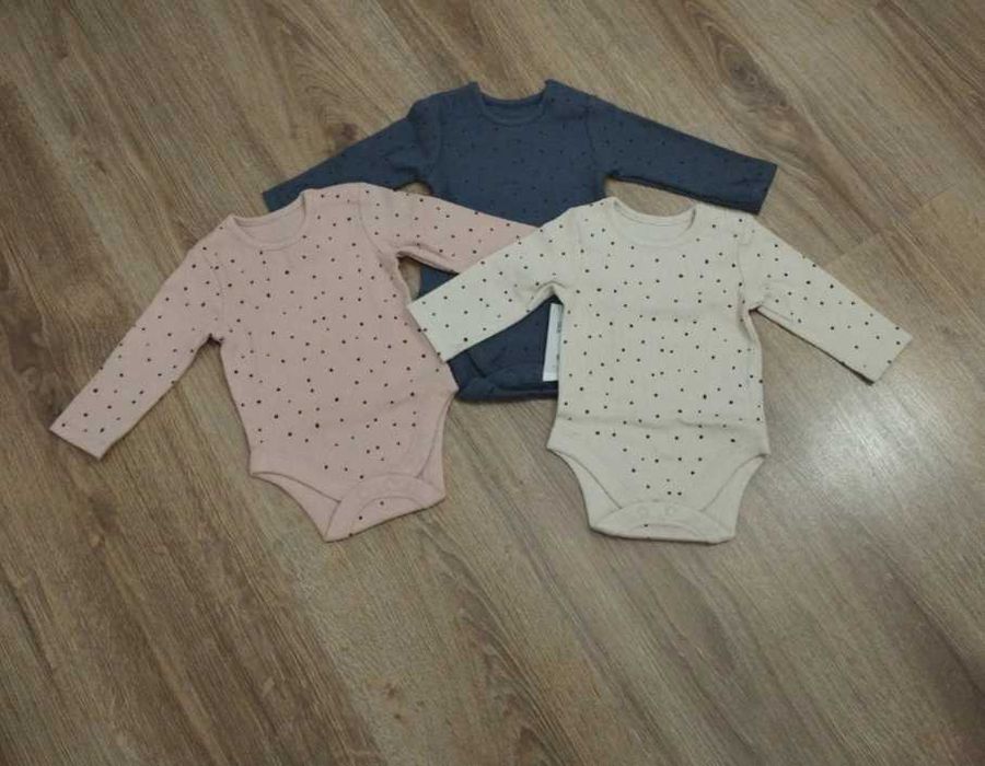 Nowe body z długim rękawem George rozmiar 62