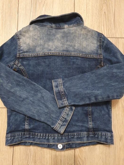Kurtka jeansowa dla dziewczynki r. 110-116