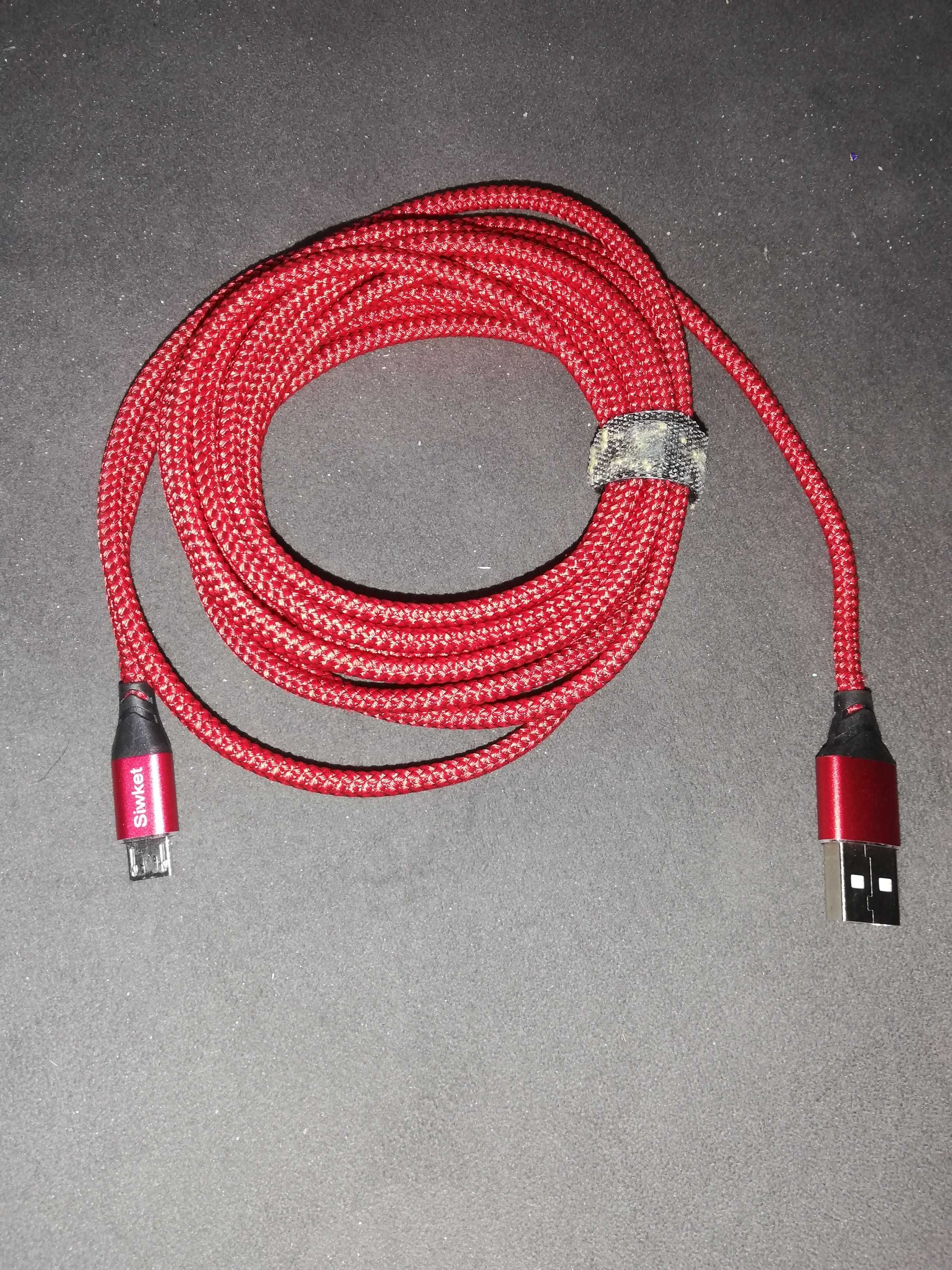 Kable Siwket - Cavo USB Micro USB 3M, szybki transfer danych.