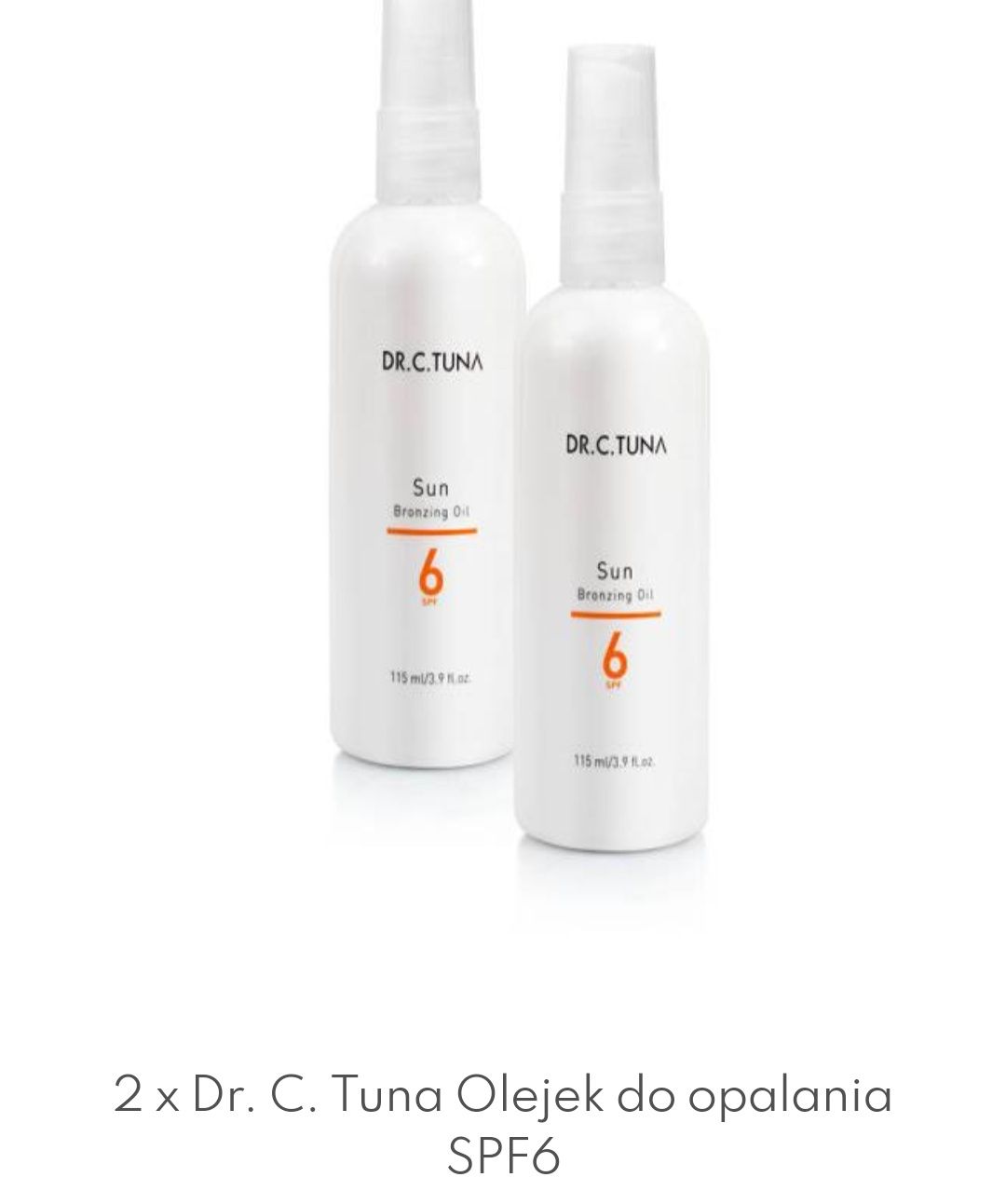 Olejek do opalania spf 6