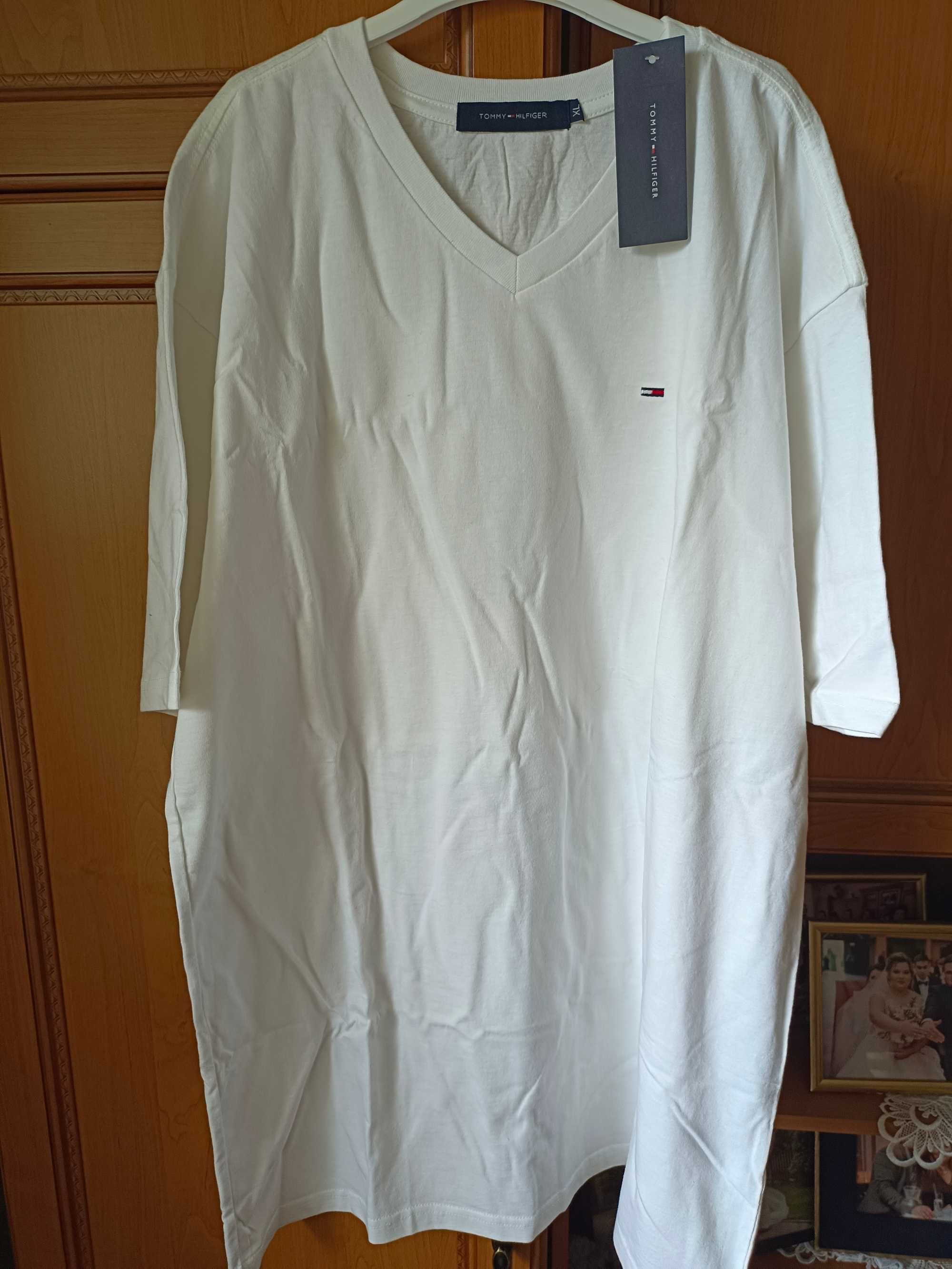 Biały t-shirt męski Tommy Hilfiger