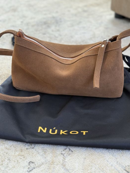 Нова замшева сумка сумка замш nukot anny bag toffee