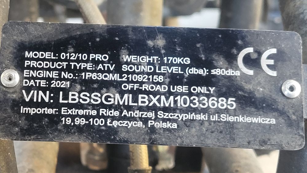 Quad 250 automat duży dla młodzieży i dorosłych