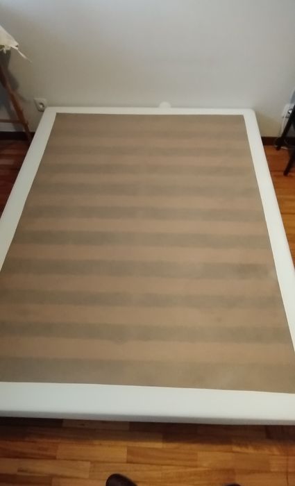 Estrado Molaflex Roma pele branco 200x150