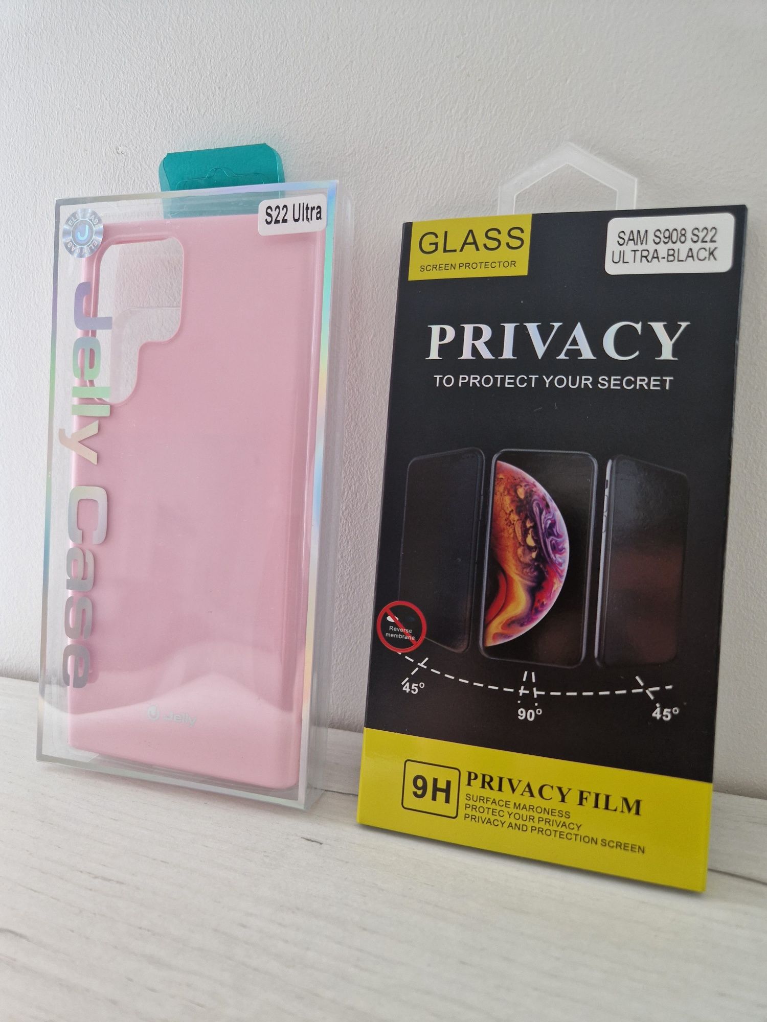 Zestaw do telefonu Samsung Galaxy S22 Ultra Case Jelly + Szkło 9H