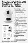 Nowa kamera kamerka WiFi V380 Smart Home – Dual Lens, Auto Tracking, 3