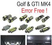 KIT COMPLETO DE 15 LAMPADAS LED INTERIOR PARA VOLKSWAGEN VW GTI GOLF 4 MK4 MKIV 99-05