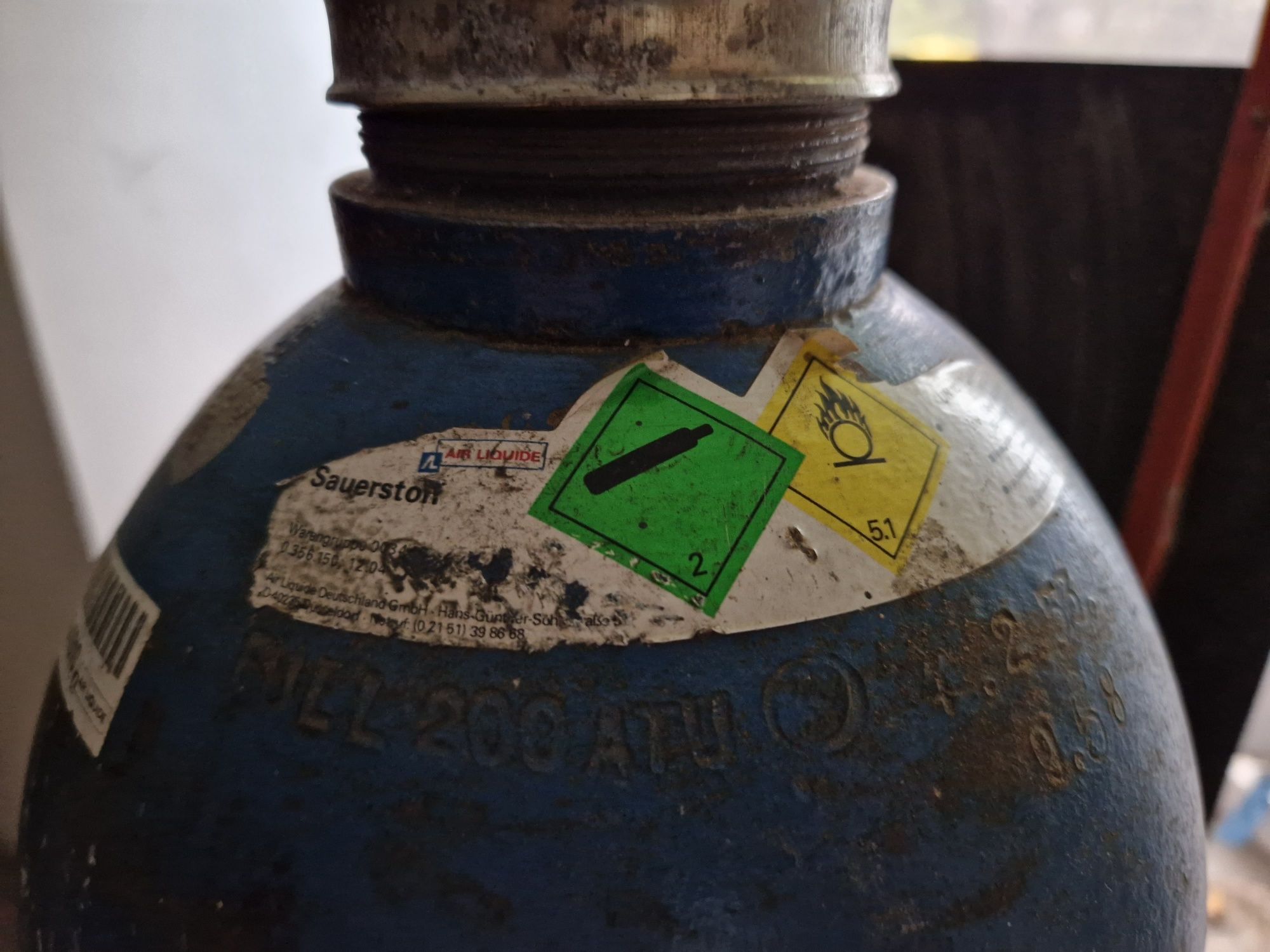 Butla gazowa 51,8 L – przemysłowa / spawalnicza