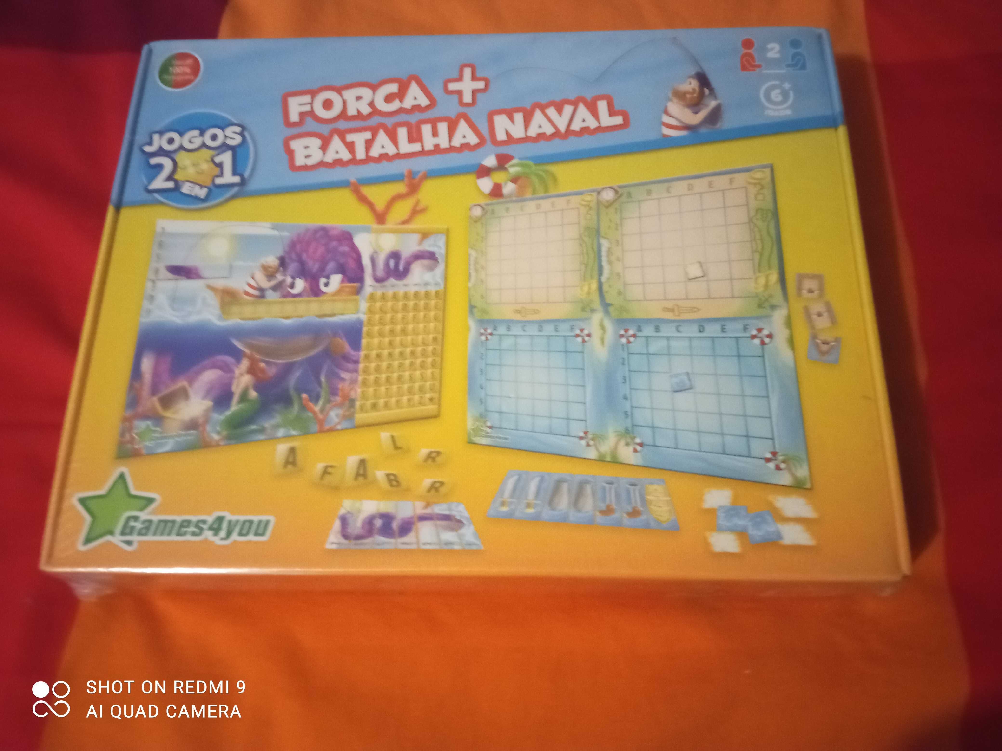 JOGO 2 EM 1 - JOGO DA FORCA E BATALHA NAVAL (novo)