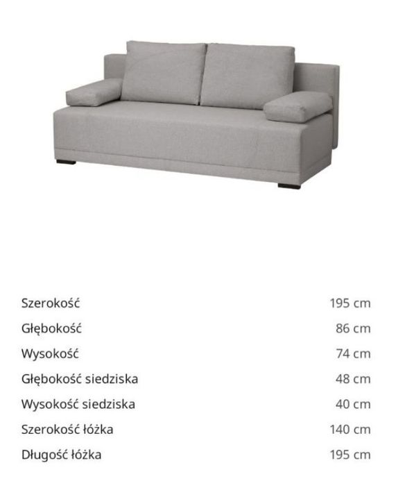 Kanapa sofa 3-os Ikea Arviken jak nowa