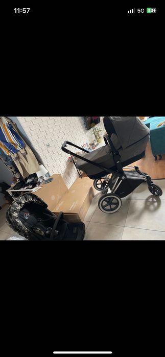 Wózek niemowlęcy dziecięcy cybex priam manhatan grey spacerówka