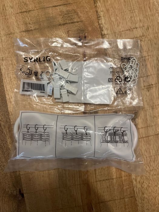 IKEA SYRLIG kółko z żabką i haczykiem 10 szt