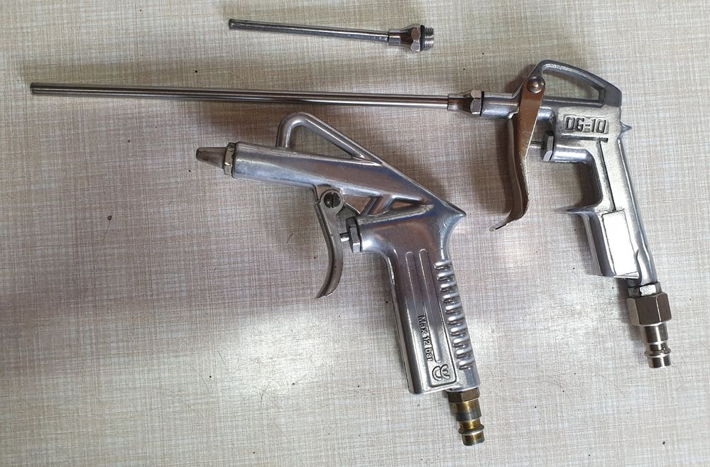 PISTOLET PNEUMATYCZNY do Pompowania Kół i Przedmuchiwania Zestaw 3szt