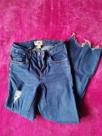 Spodnie jeansy skinny XS