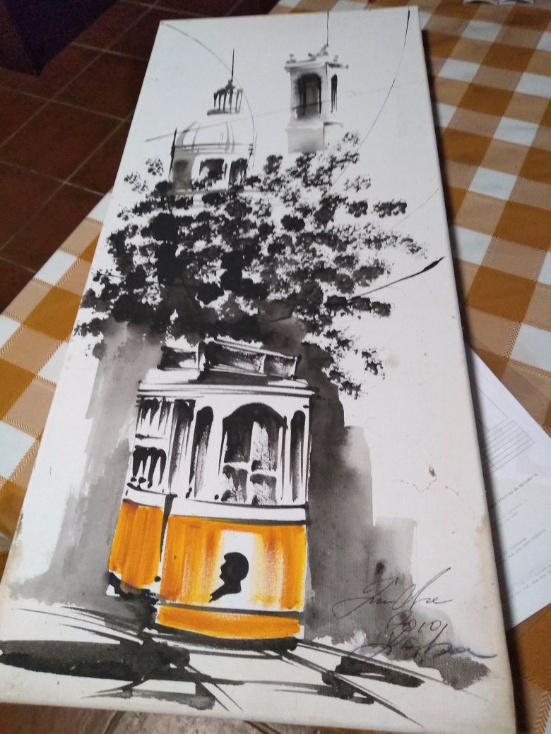 Pintura em tela decorativa