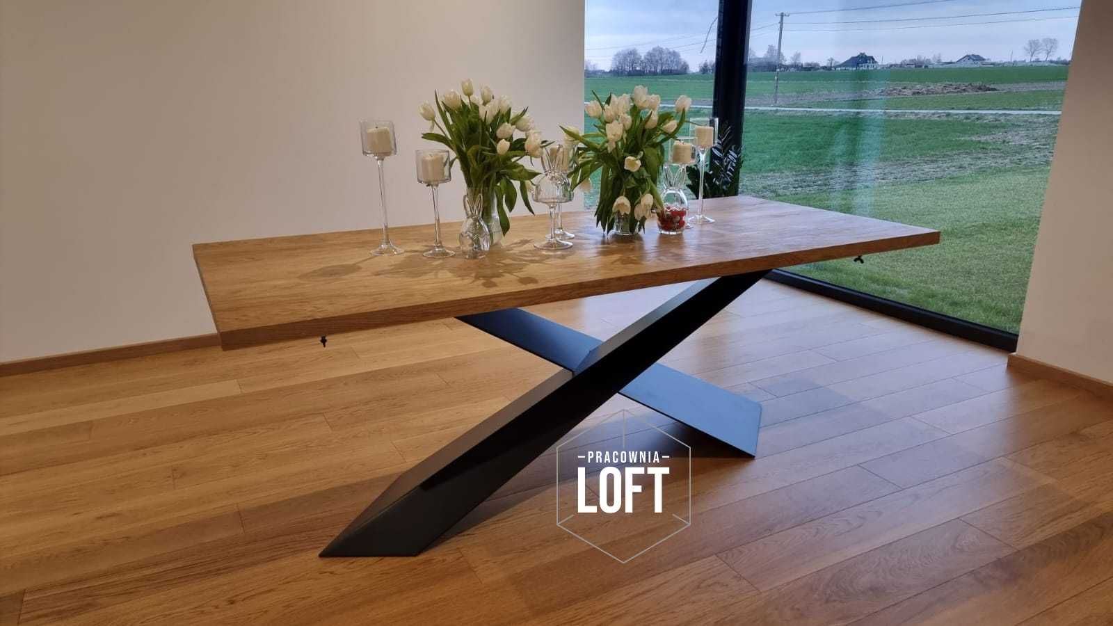 stół drewniany stelaż noga podstawa metalowa do stołu LOFT