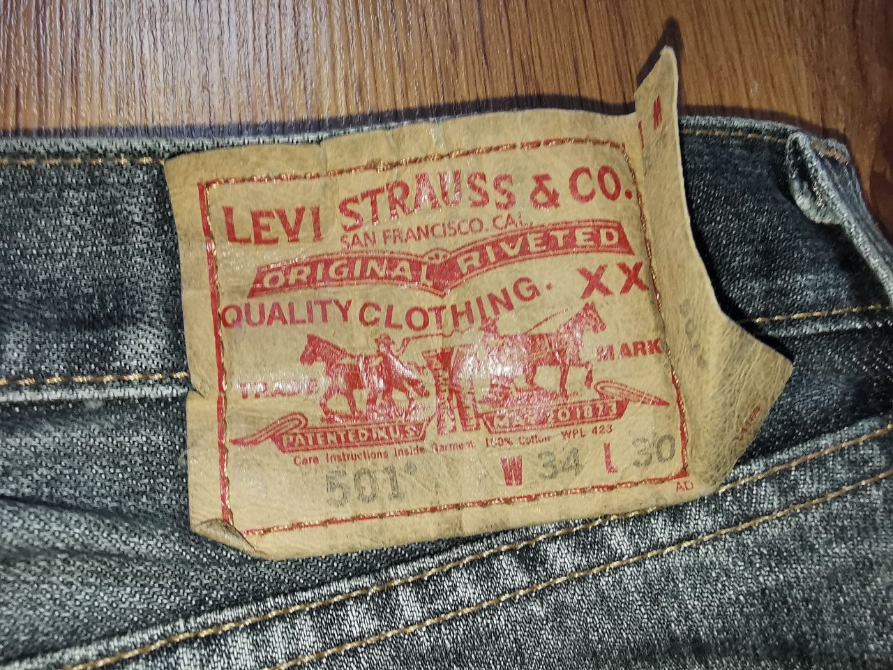 Levi's 501 W34 L30 spodnie jeansowe jeansy Levis