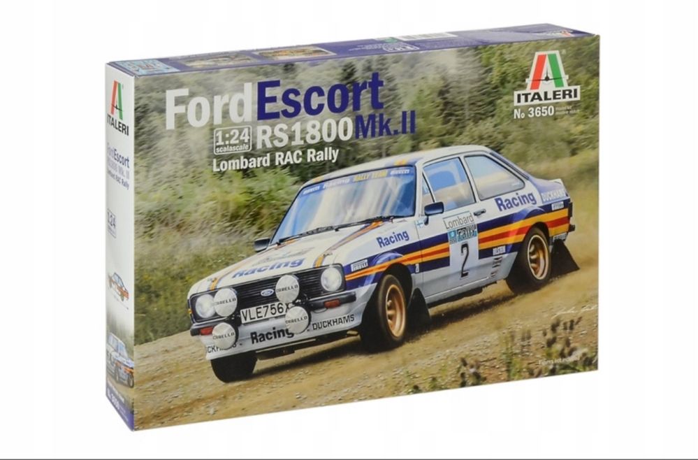 Italeri 3650 samochód Ford Escort RS 1800 model Lombard RAC Rally