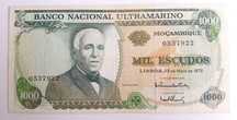 Nota de 1000 Escudos Moçambique Português 1972