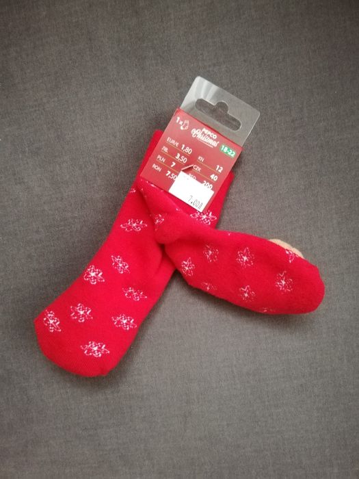 Skarpety skarpetki świąteczne pepco r. 18-22