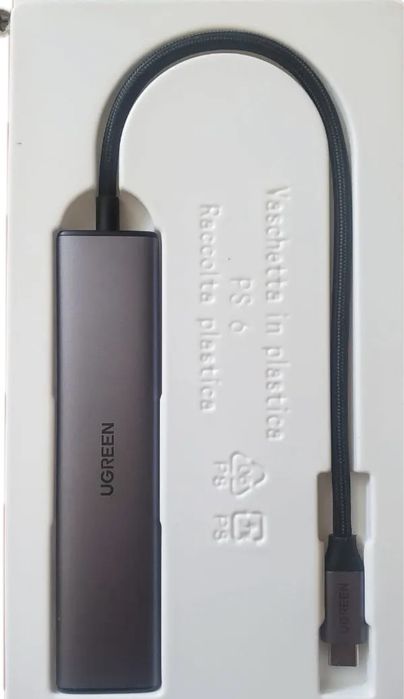 Багатопортовий адаптер Ugreen 5-в-1 hub HDMI Type-C USB3.0