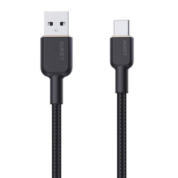 Kabel Aukey Cb-Nac2 Usb-A Do Usb-C 1.8M (Czarny)