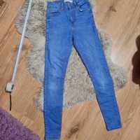 Primark Denim spodnie jeansowe dżinsy z wysokim stanem XS niebieskie r