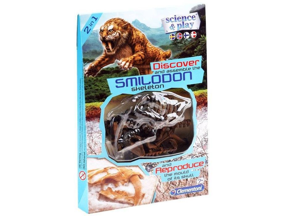 Clementoni Smilodon Zbuduj Szkielet Tygrysa Za3713