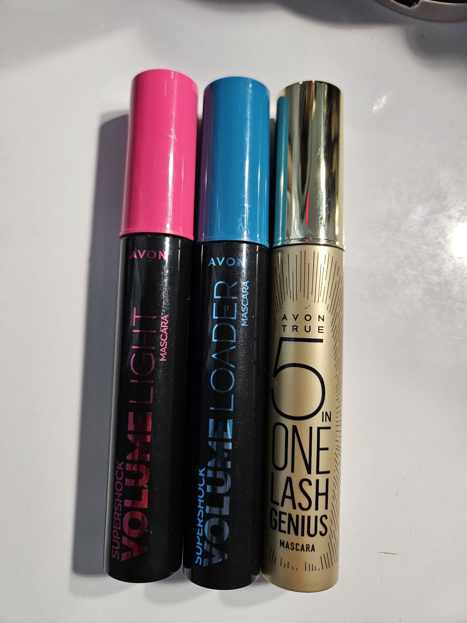 AVON Genius/Super SHOCK/zestaw 3 sztuk tuszy do rzęs w kolorze czarnym