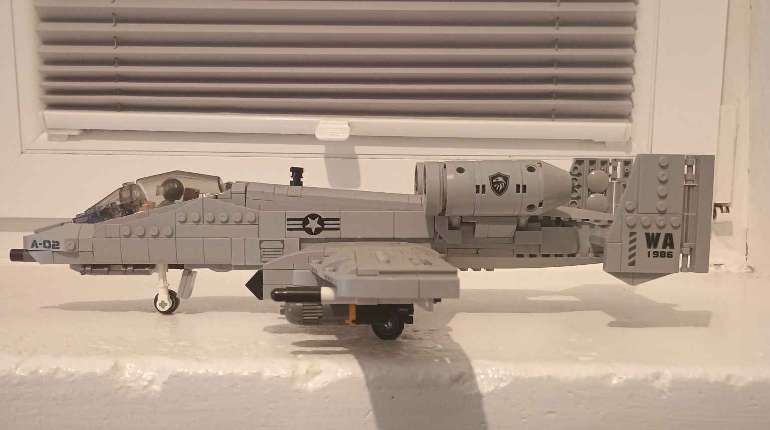 Lego klocki samolot szturmowy US A-10 warthog