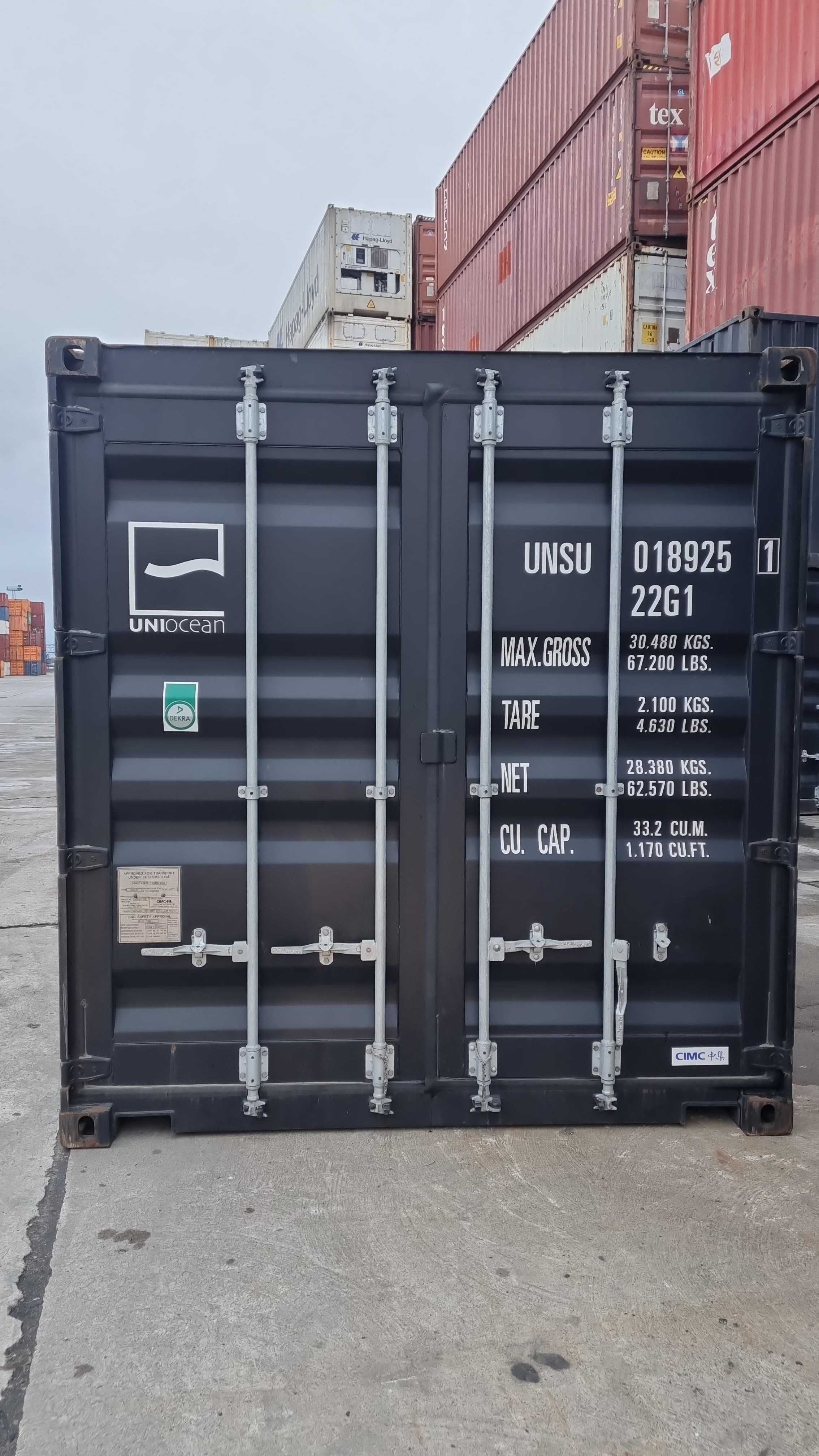 Kontener morski, magazynowy 20 DC z 2021r GRAFIT