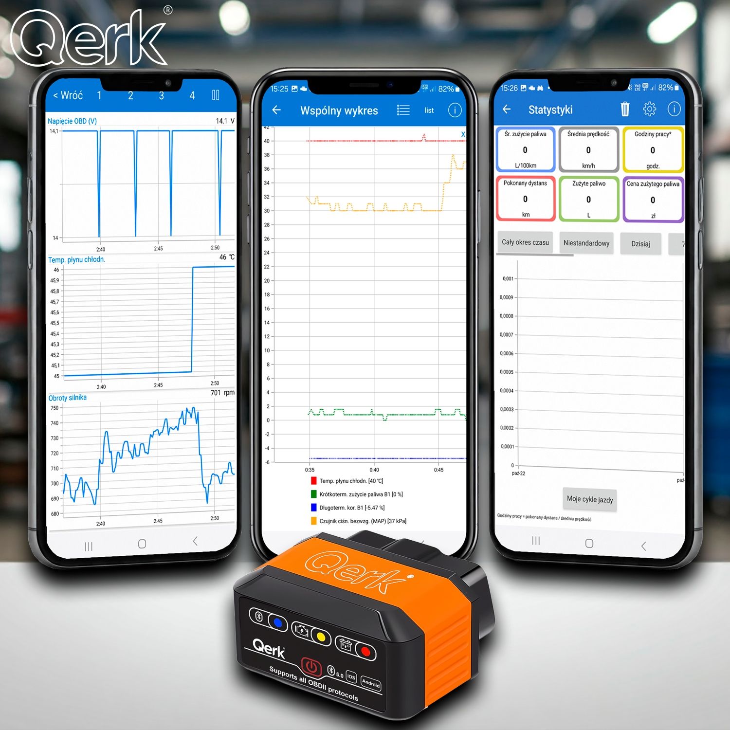 Interfejs Diagnostyczny Kw905 Obd2 Elm327 Bluetooth 5.0 Tester Polski