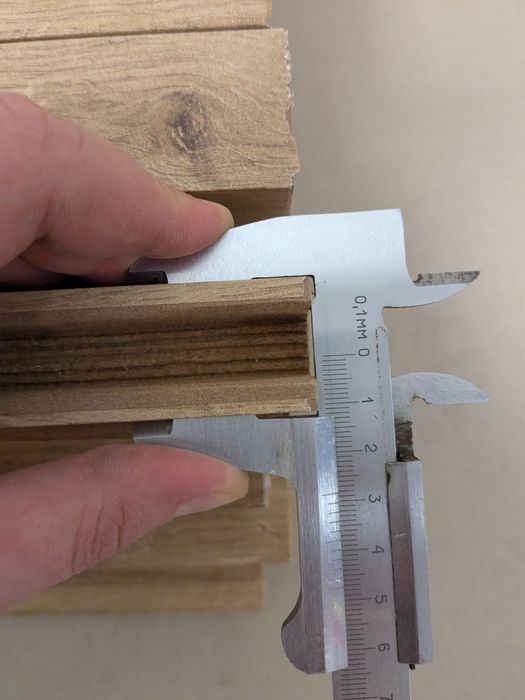 Lamele Lamelki drewniane Dąb nowe ścienne 280cm okleina MDF solidne
