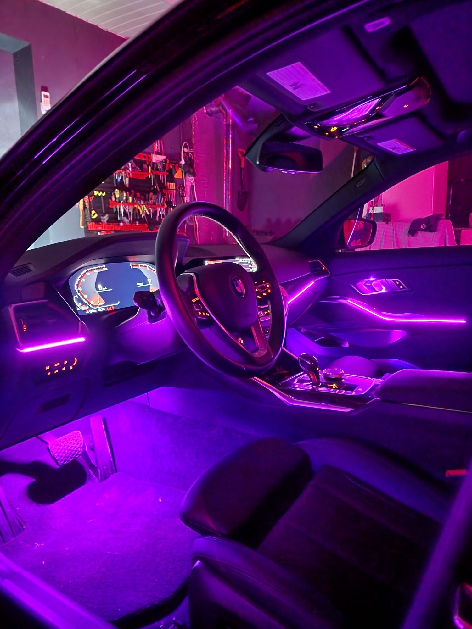 Установка подсветки салона ambient light