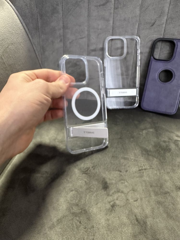 Чехол прозрачный и кожаный Iphone 14 pro max torras