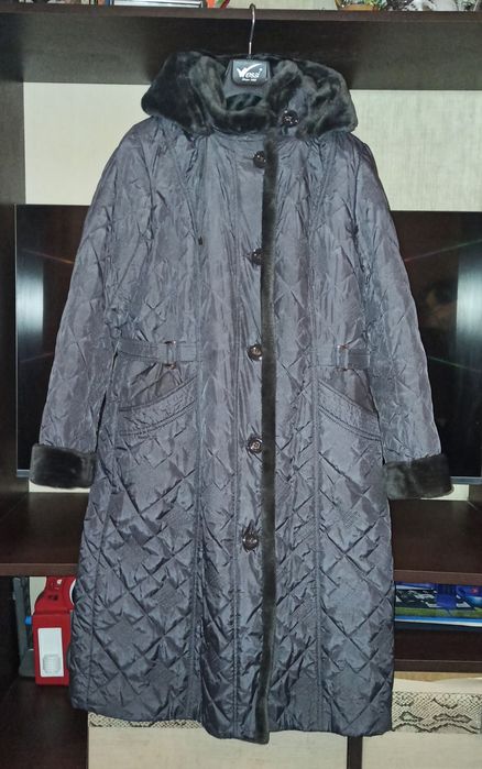 Зимнее пальто Зимове дуте жіноче пальто р.48 Л L зимнее пальто дутое ж