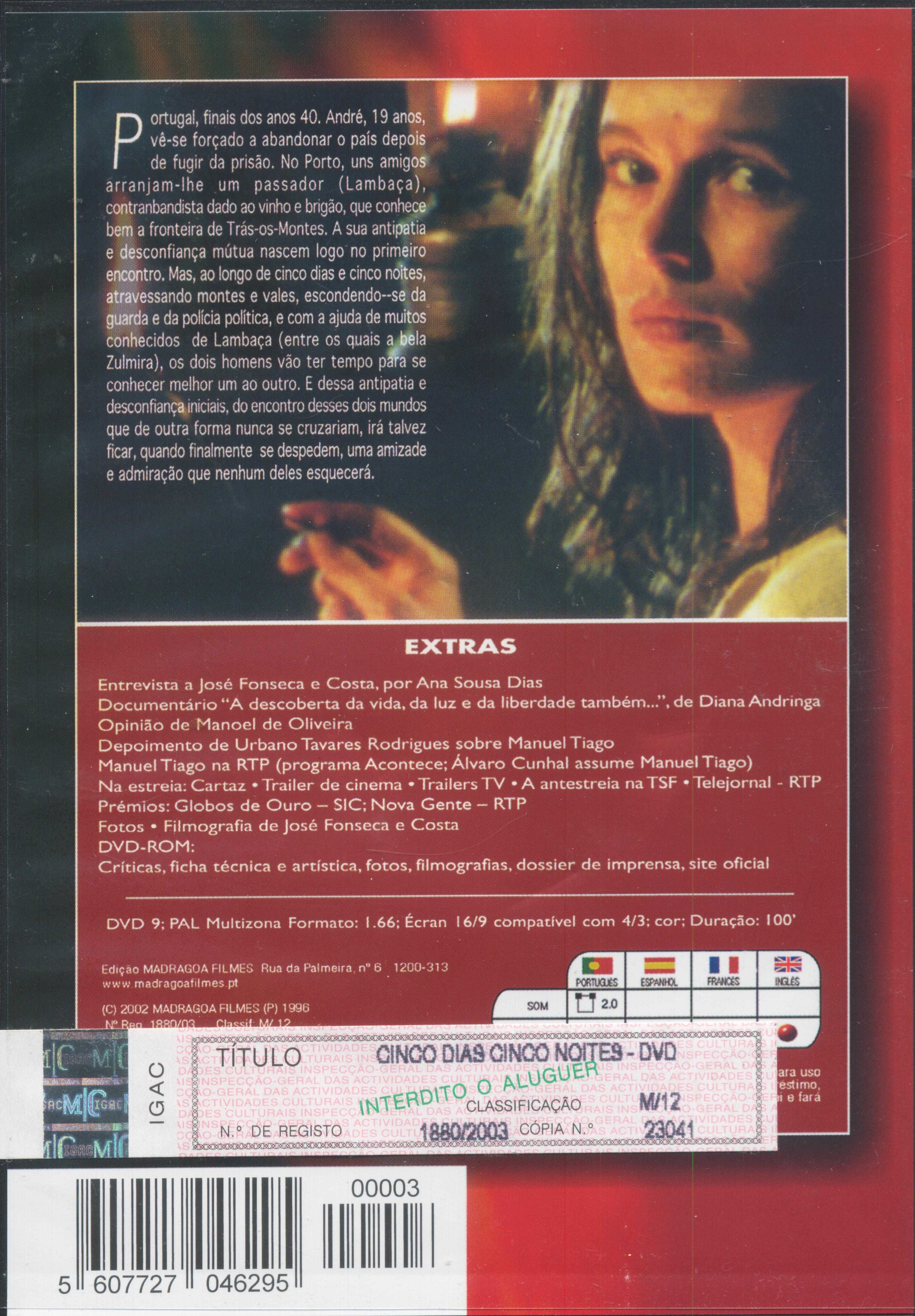 Cinco Dias, Cinco Noites (colecção Cinema Português) (1996)