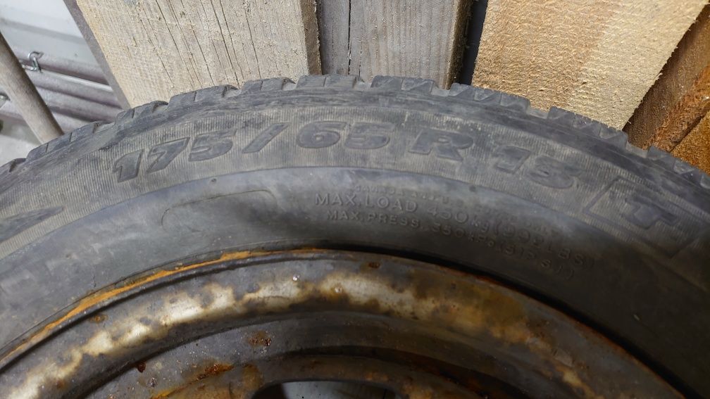 4 Koła felgi opony zimowe 4x100 175/65 R13 VW golf 3