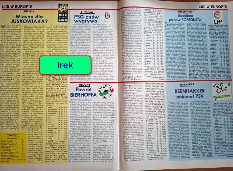 Tygodnik "Piłka Nożna" - rocznik 1997